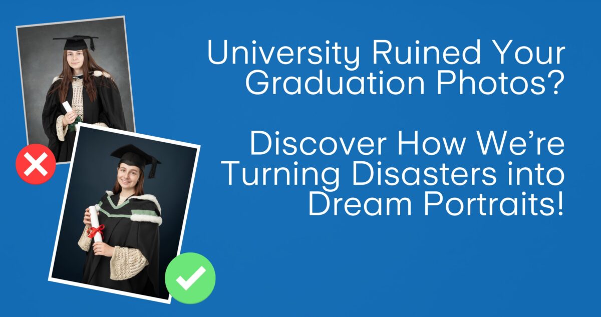 Blog Cover page with Bad graduation photo and good graduation photo